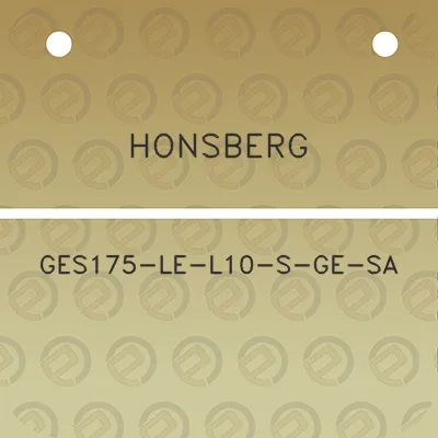 honsberg-ges175-le-l10-s-ge-sa