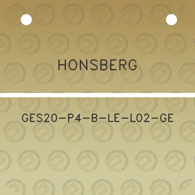 honsberg-ges20-p4-b-le-l02-ge