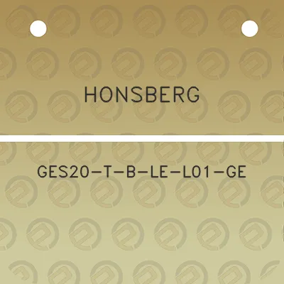 honsberg-ges20-t-b-le-l01-ge