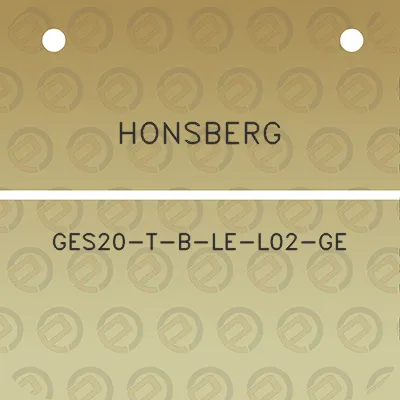 honsberg-ges20-t-b-le-l02-ge