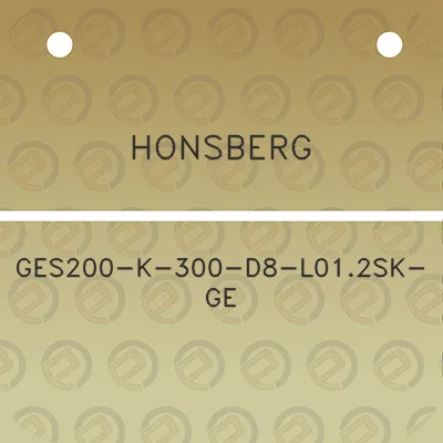 honsberg-ges200-k-300-d8-l012sk-ge