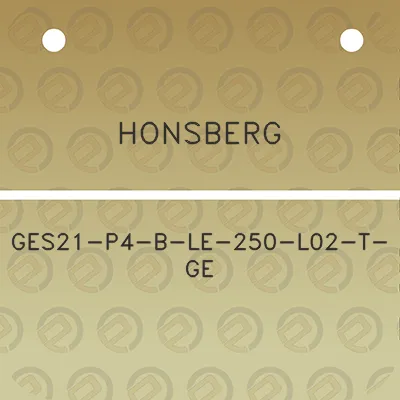 honsberg-ges21-p4-b-le-250-l02-t-ge