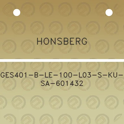 honsberg-ges401-b-le-100-l03-s-ku-sa-601432