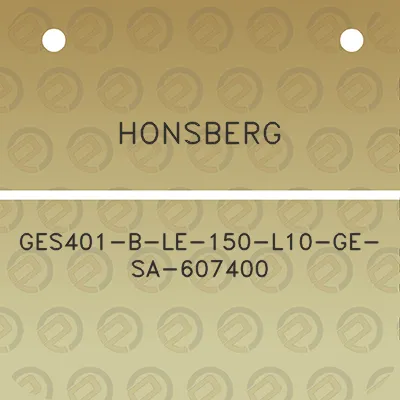 honsberg-ges401-b-le-150-l10-ge-sa-607400