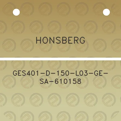 honsberg-ges401-d-150-l03-ge-sa-610158