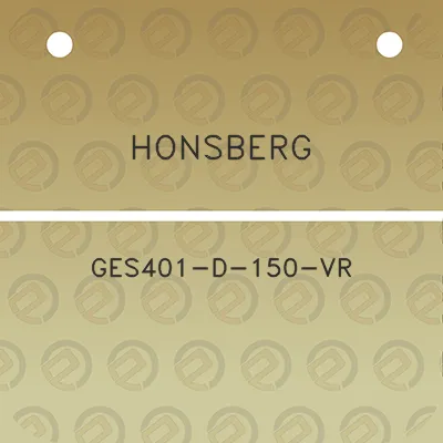 honsberg-ges401-d-150-vr