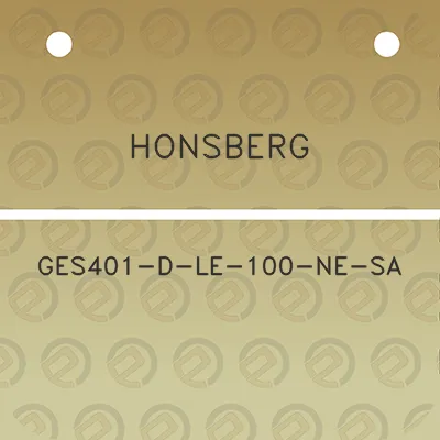 honsberg-ges401-d-le-100-ne-sa