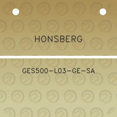 honsberg-ges500-l03-ge-sa