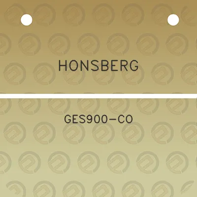 honsberg-ges900-co