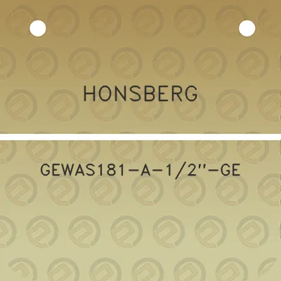 honsberg-gewas181-a-12-ge