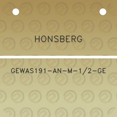 honsberg-gewas191-an-m-12-ge