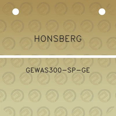 honsberg-gewas300-sp-ge