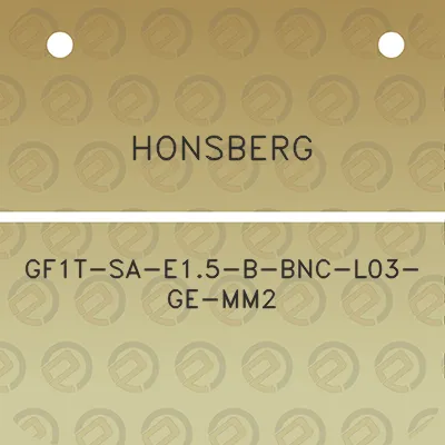 honsberg-gf1t-sa-e15-b-bnc-l03-ge-mm2