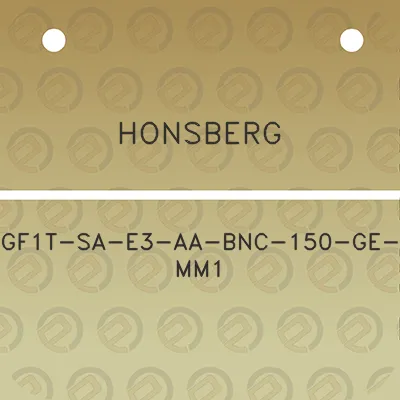 honsberg-gf1t-sa-e3-aa-bnc-150-ge-mm1