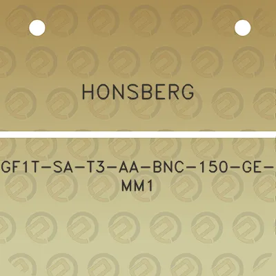 honsberg-gf1t-sa-t3-aa-bnc-150-ge-mm1