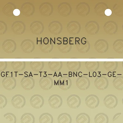 honsberg-gf1t-sa-t3-aa-bnc-l03-ge-mm1