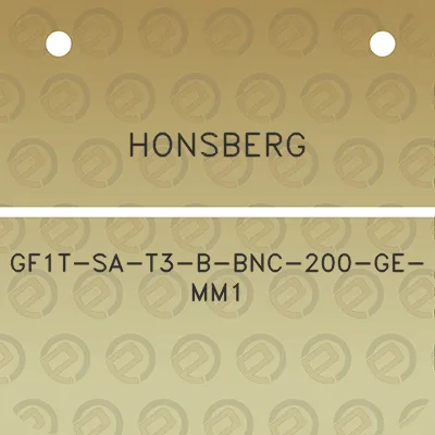 honsberg-gf1t-sa-t3-b-bnc-200-ge-mm1