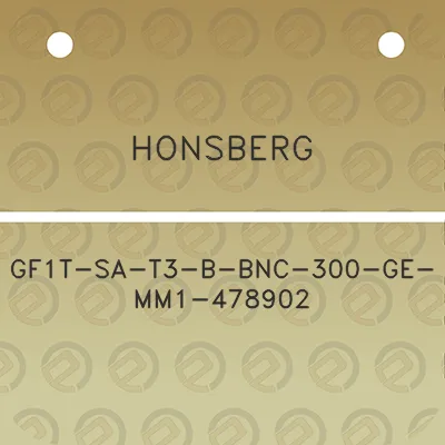 honsberg-gf1t-sa-t3-b-bnc-300-ge-mm1-478902