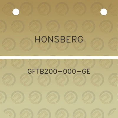 honsberg-gftb200-000-ge