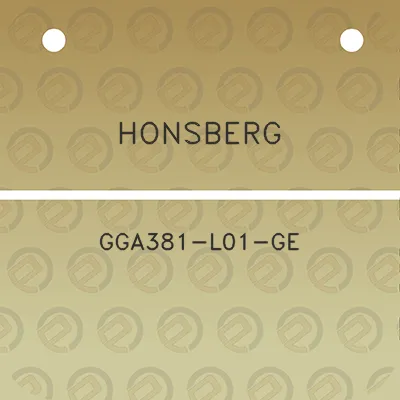 honsberg-gga381-l01-ge