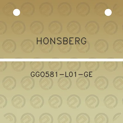 honsberg-ggo581-l01-ge