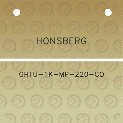 honsberg-ghtu-1k-mp-220-co