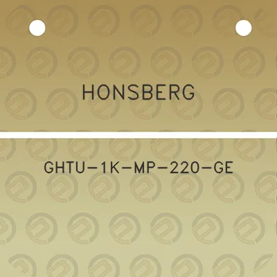 honsberg-ghtu-1k-mp-220-ge