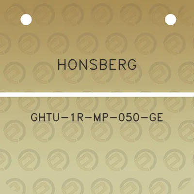 honsberg-ghtu-1r-mp-050-ge