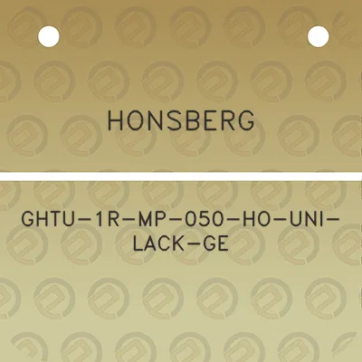 honsberg-ghtu-1r-mp-050-ho-uni-lack-ge