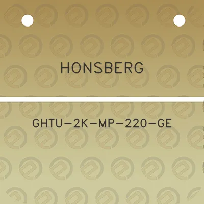 honsberg-ghtu-2k-mp-220-ge