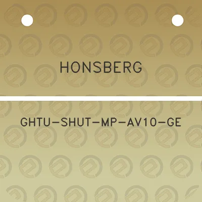 honsberg-ghtu-shut-mp-av10-ge