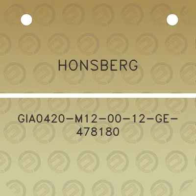 honsberg-gia0420-m12-00-12-ge-478180