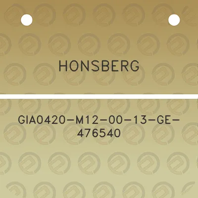 honsberg-gia0420-m12-00-13-ge-476540