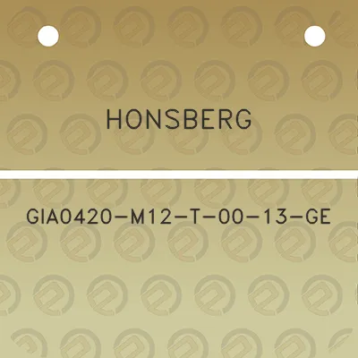 honsberg-gia0420-m12-t-00-13-ge