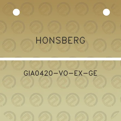 honsberg-gia0420-vo-ex-ge