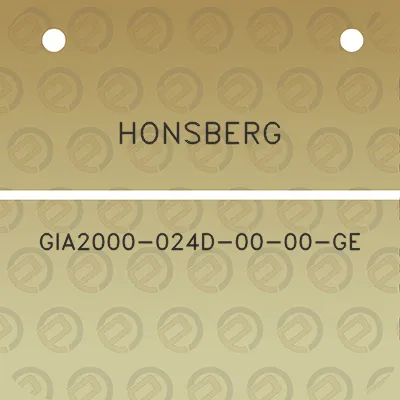 honsberg-gia2000-024d-00-00-ge