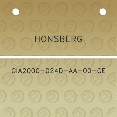 honsberg-gia2000-024d-aa-00-ge