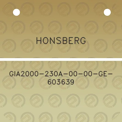 honsberg-gia2000-230a-00-00-ge-603639