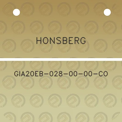 honsberg-gia20eb-028-00-00-co