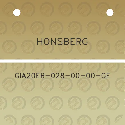 honsberg-gia20eb-028-00-00-ge