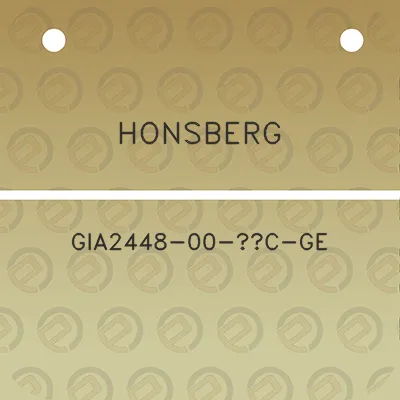 honsberg-gia2448-00-c-ge