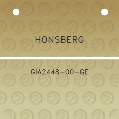 honsberg-gia2448-00-ge