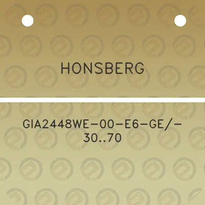 honsberg-gia2448we-00-e6-ge-3070