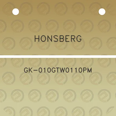 honsberg-gk-010gtw0110pm