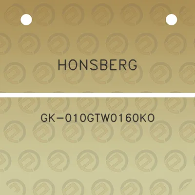 honsberg-gk-010gtw0160ko