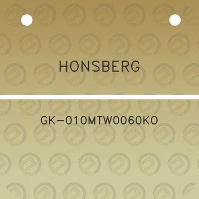 honsberg-gk-010mtw0060ko