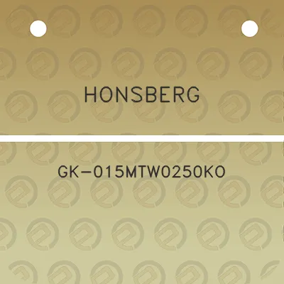 honsberg-gk-015mtw0250ko