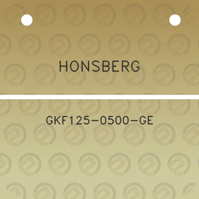 honsberg-gkf125-0500-ge