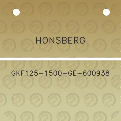 honsberg-gkf125-1500-ge-600938