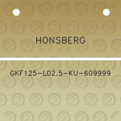 honsberg-gkf125-l025-ku-609999